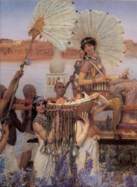 Alma Tadema The Finding of Moses detail